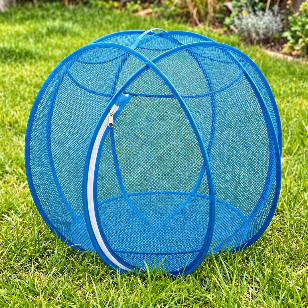 🐈 Pop-Up Mesh Cat Playpen – Roomy 32-Inch Indoor & Outdoor Enclosure