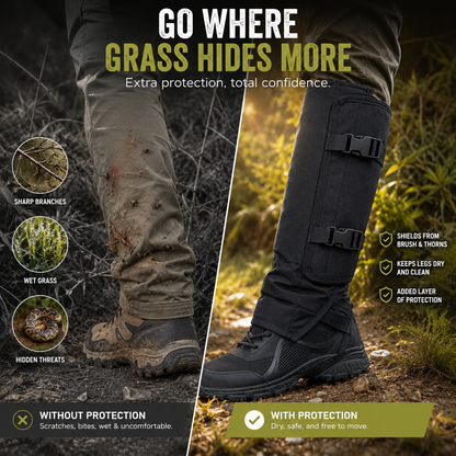 🥾Adjustable Snake-Resistant Leg Gaiters for Hiking & Hunting