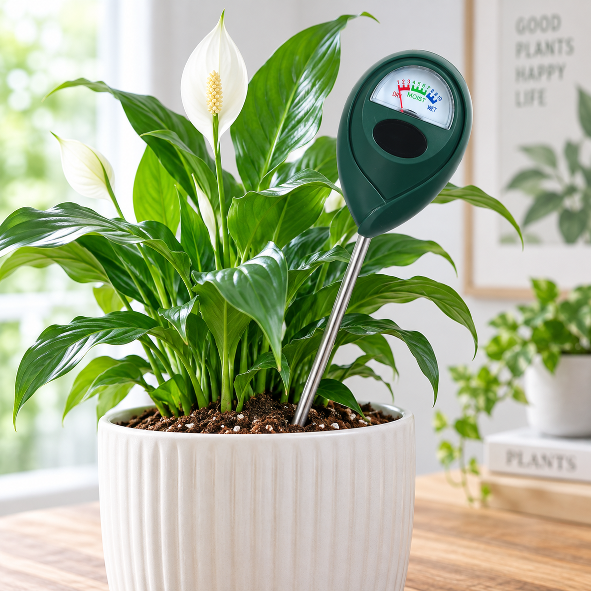 💧 Soil Moisture Meter for Indoor & Outdoor Plants – No Batteries 🌱