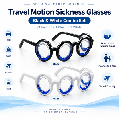 Anti-Motion Sickness Glasses – Ultra-Light Relief for Travel Nausea