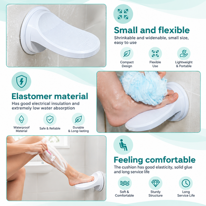 Suction Cup Shower Footrest – Easy Leg Positioning for Shaving