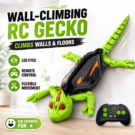 Gecko Rush Remote Control Wall Climbing Lizard Toy — Ceiling & Floor Crawler