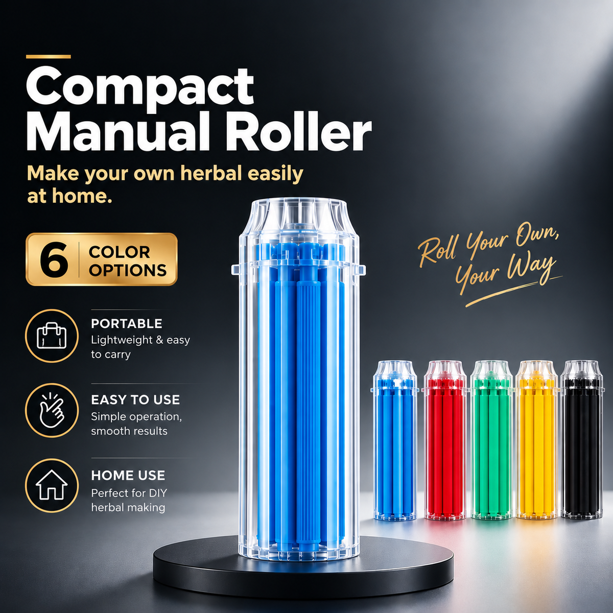 Compact Manual Roller – Smooth & Easy Rolling Every Time