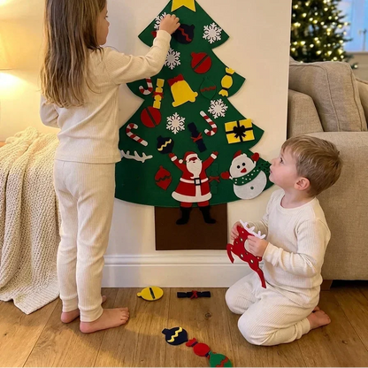 🎄 Kids DIY Felt Christmas Tree – Create, Decorate & Make Holiday Memories ✨🎁