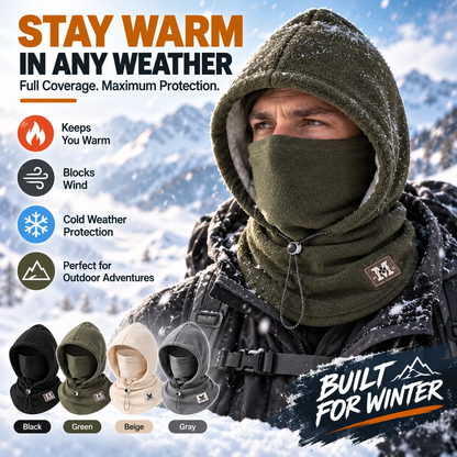 ❄️Winter Fleece Hood – 3-in-1 Warmth for Head, Face & Neck
