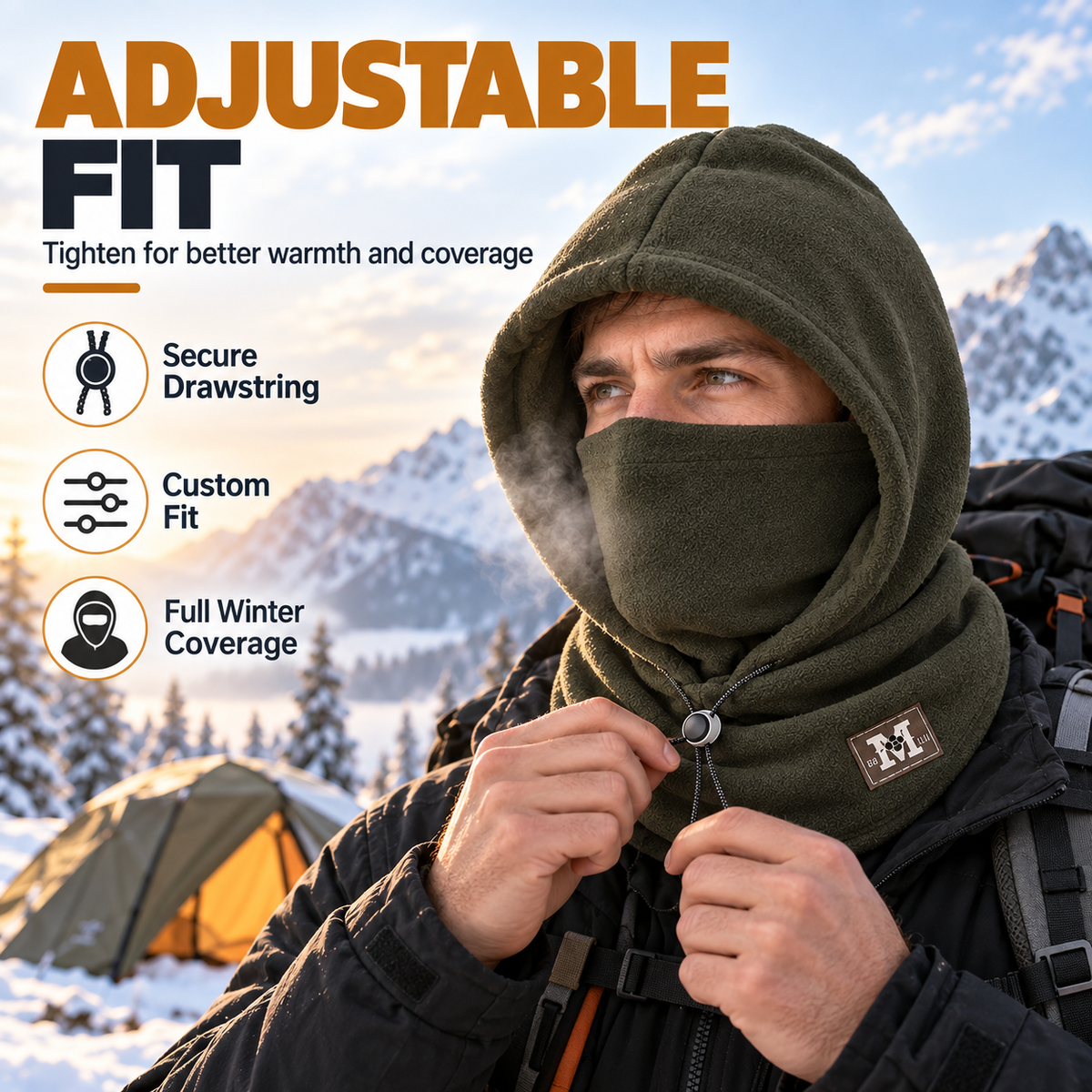 ❄️Winter Fleece Hood – 3-in-1 Warmth for Head, Face & Neck
