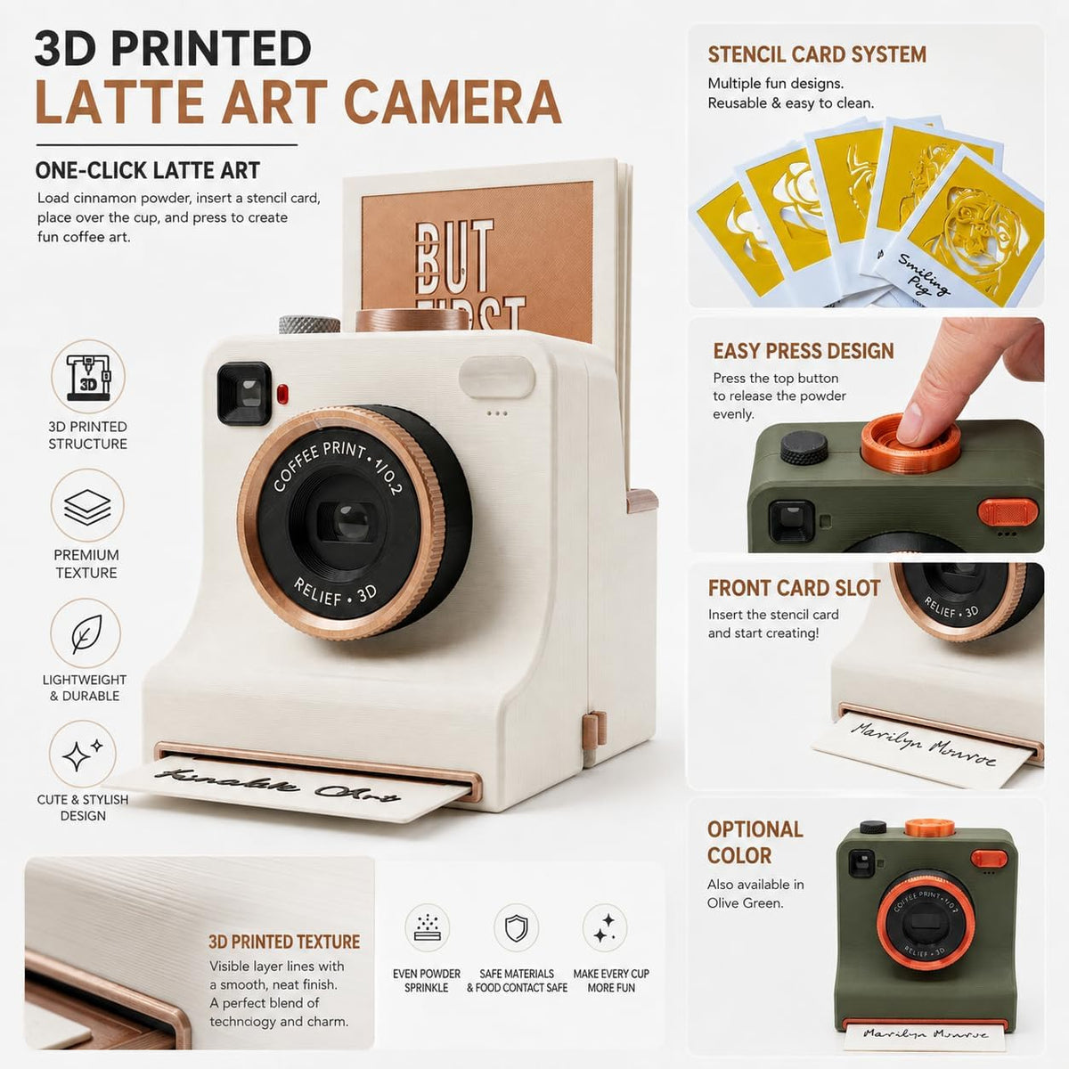 Smart Latte Art Maker Camera Tool 🎨 Create Beautiful Coffee Designs At Home
