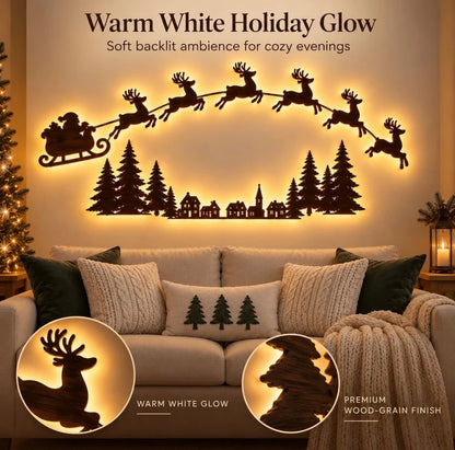 🎄 LED Reindeer Wall Decorations - ✨Festive Christmas Lighting