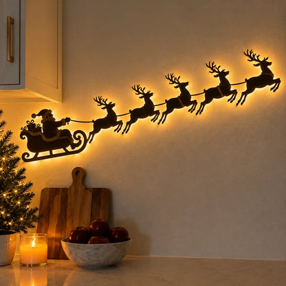 🎄 LED Reindeer Wall Decorations - ✨Festive Christmas Lighting