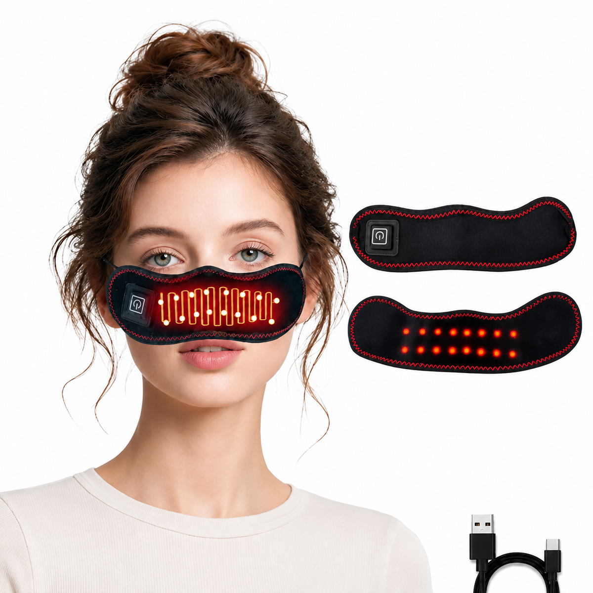 Red Light Nose Warmer for Easier Breathing