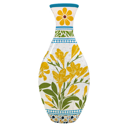 Handmade 3D Puzzle Vase Geometric DIY Decor