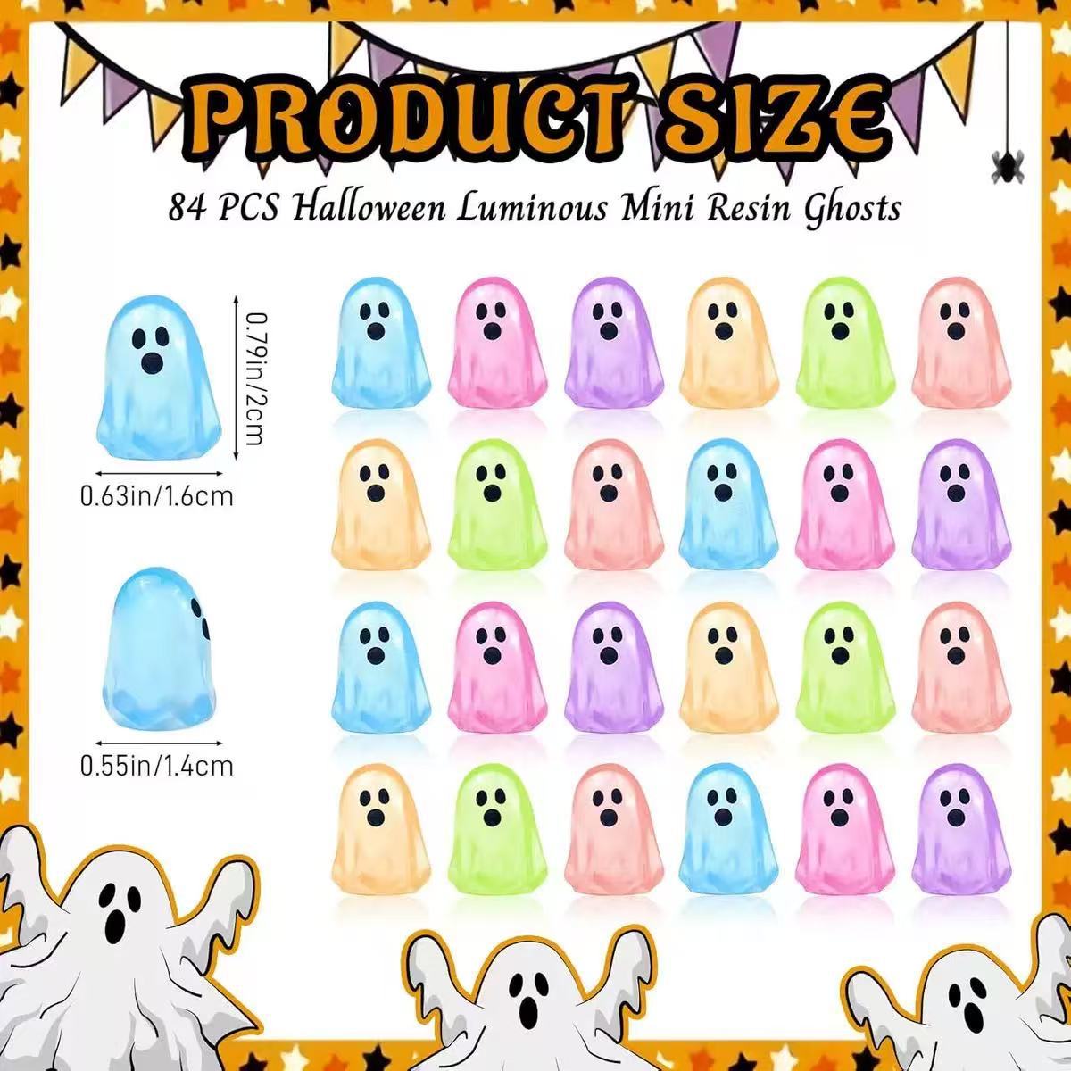 👻Mini Glow Ghost Decorations – Cute by Day, Spooky & Glowing After Dark