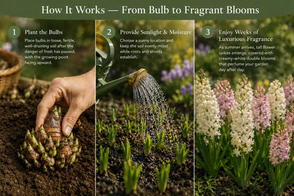 🌺Double Perfume Tuberose Flower Seeds – Grow Your Own Moon Garden Blooms