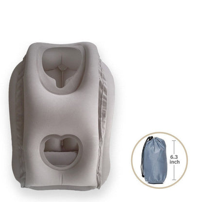 ✈️ Inflatable Airplane Sleep Pillow – Forward-Leaning Travel Pillow with Face & Arm Openings