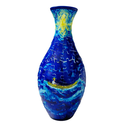 Handmade 3D Puzzle Vase Geometric DIY Decor