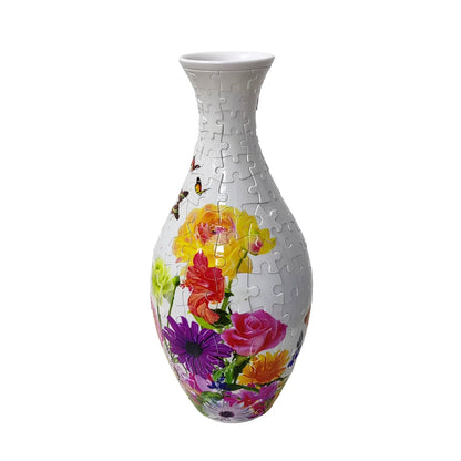 Handmade 3D Puzzle Vase Geometric DIY Decor