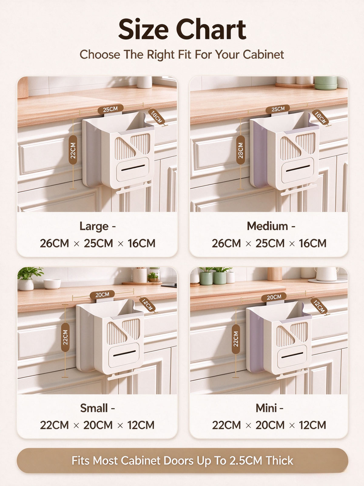🔥While Supplies Last 50% OFF!🎉 Folding Hanging Kitchen Waste Trash Can