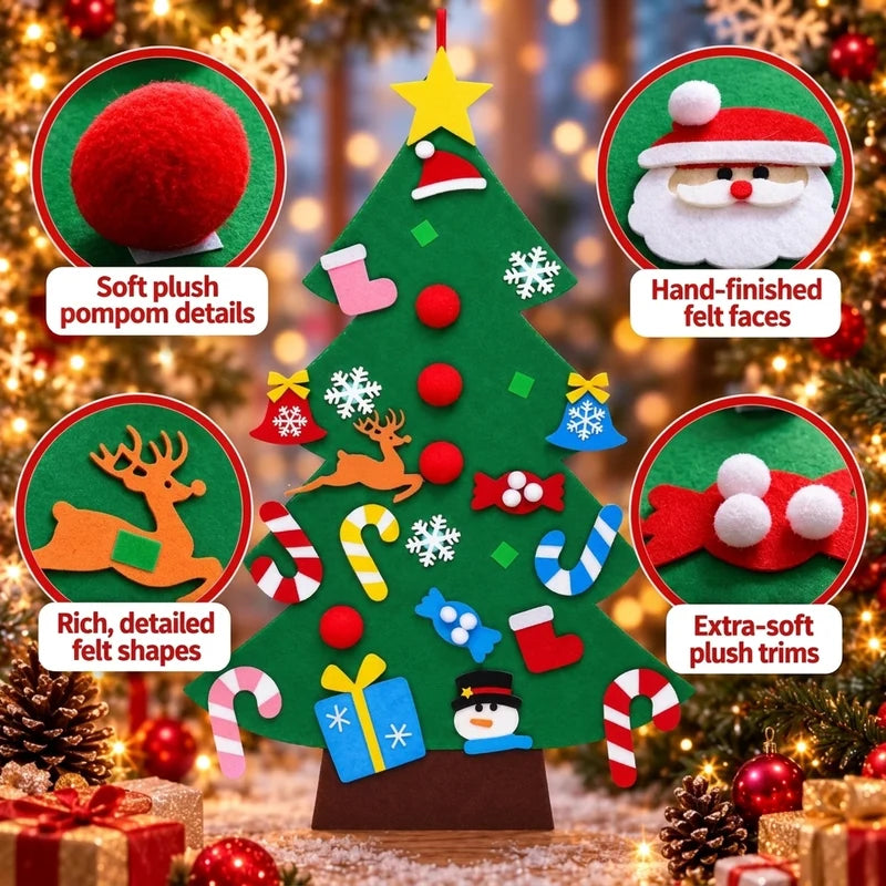 🎄 Kids DIY Felt Christmas Tree – Create, Decorate & Make Holiday Memories ✨🎁