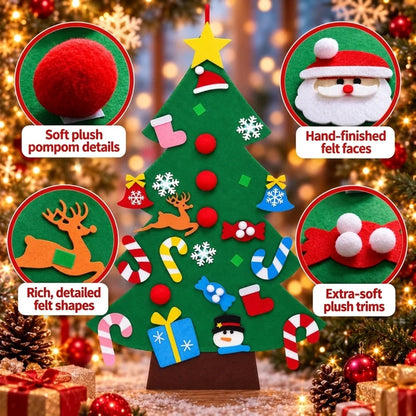 🎄 Kids DIY Felt Christmas Tree – Create, Decorate & Make Holiday Memories ✨🎁