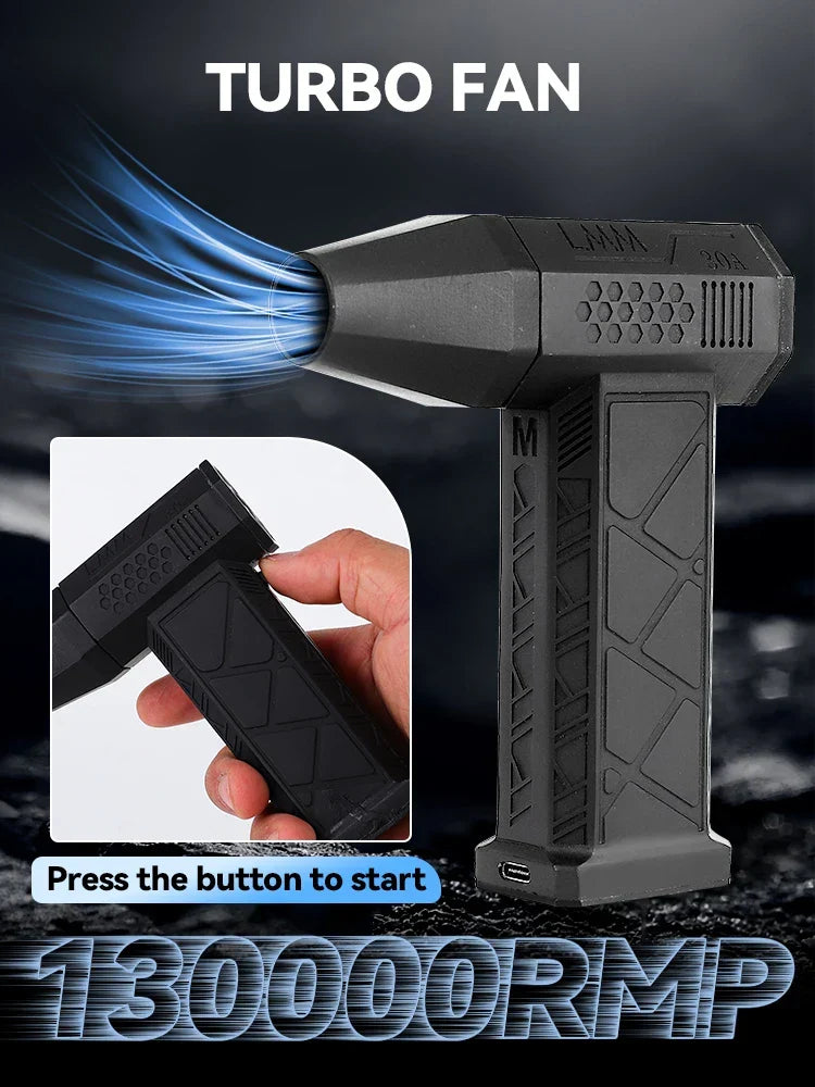130000RPM Mini Turbo Jet Fan - High-Speed Handheld Electric Air Blower & Car Dryer