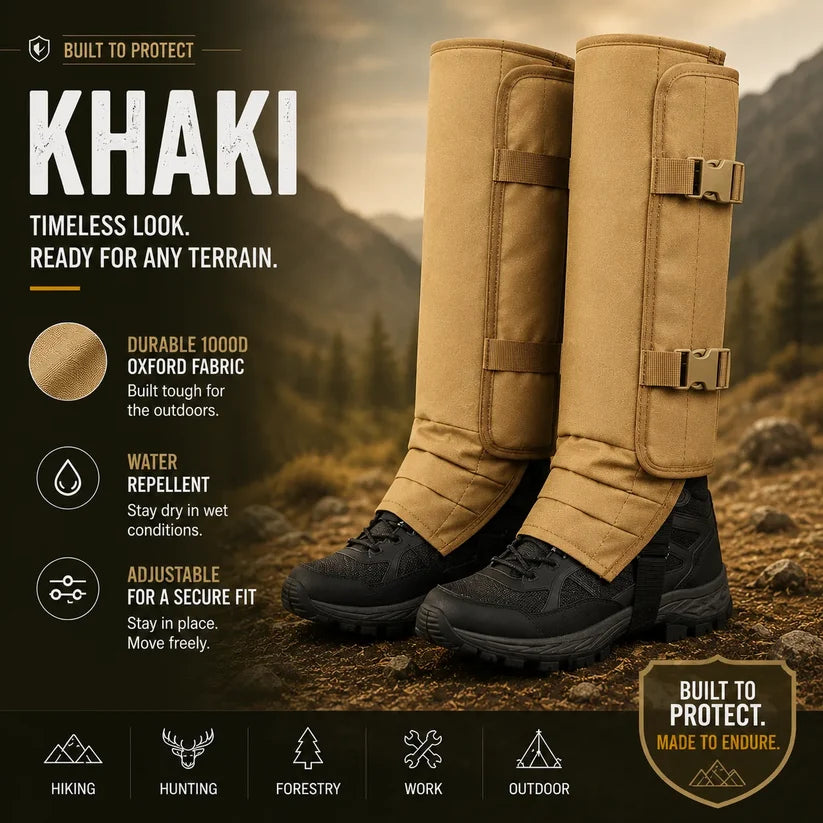 🥾Adjustable Snake-Resistant Leg Gaiters for Hiking & Hunting