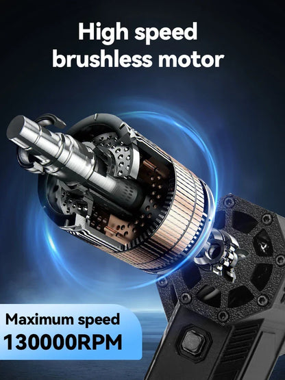 130000RPM Mini Turbo Jet Fan - High-Speed Handheld Electric Air Blower & Car Dryer