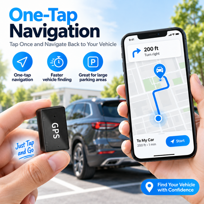 Portable Mini GPS Tracker with Real-Time Location & Safe-Zone Alerts