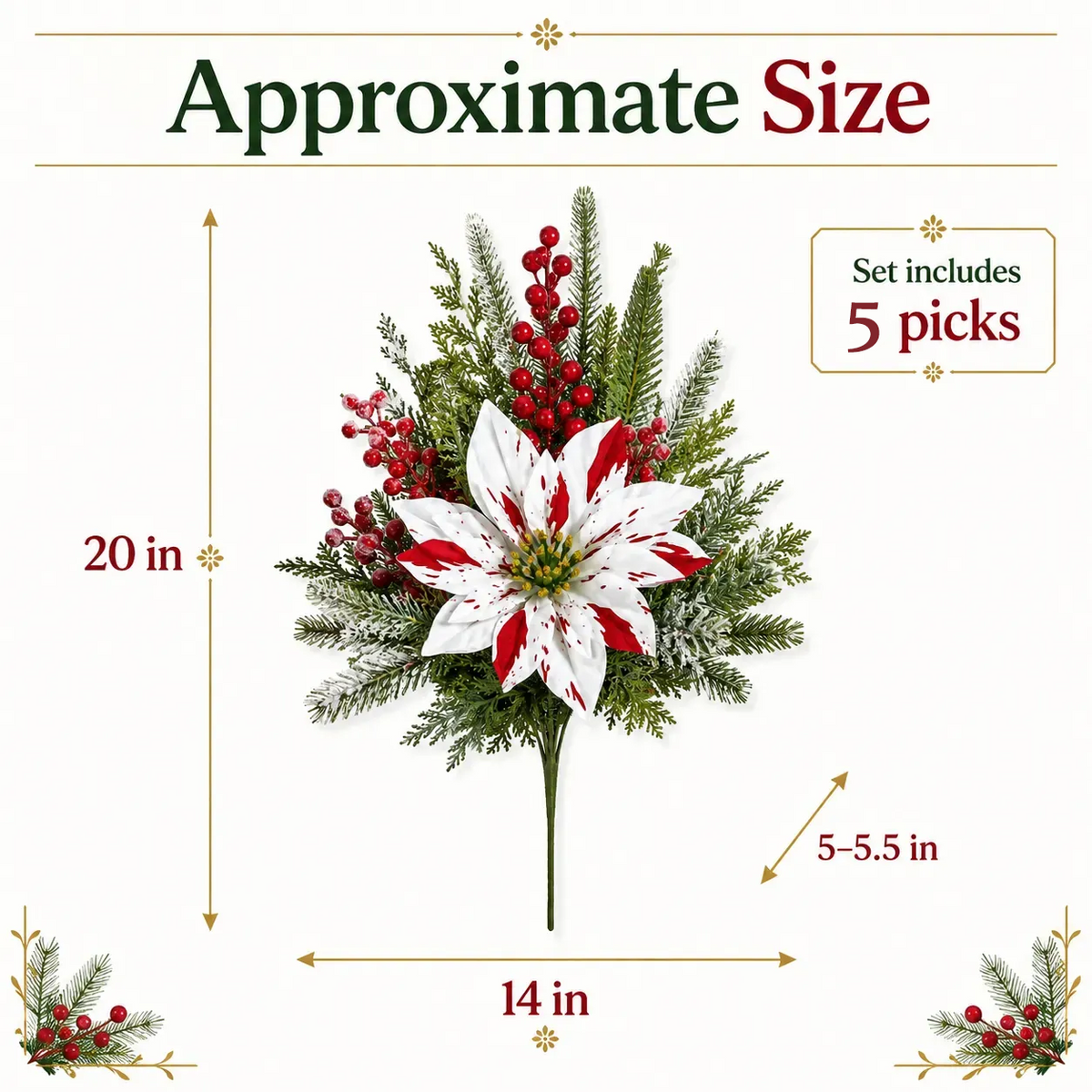 Christmas Poinsettia Planter Inserts