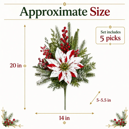 Christmas Poinsettia Planter Inserts