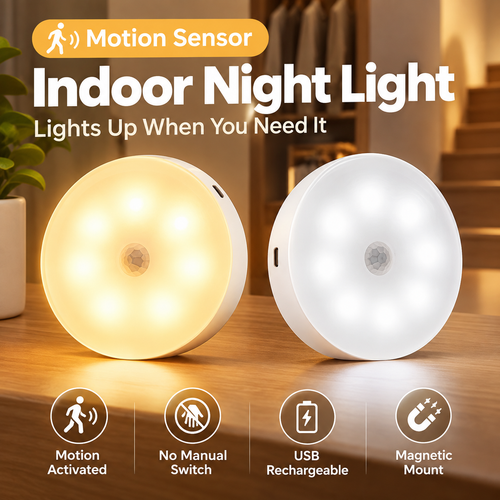 🚶 Walk In. It Lights Up. – Motion Sensor Night Light 2-Pack
