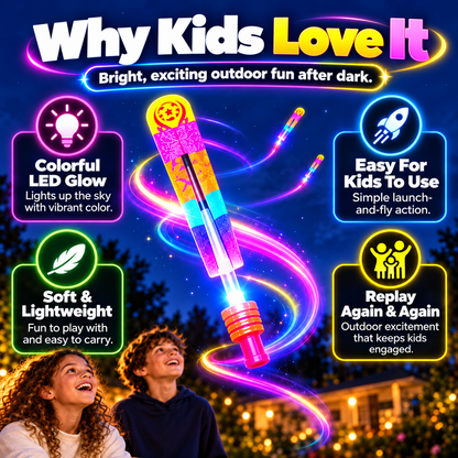 Illuminated Slingshot Flying Arrow