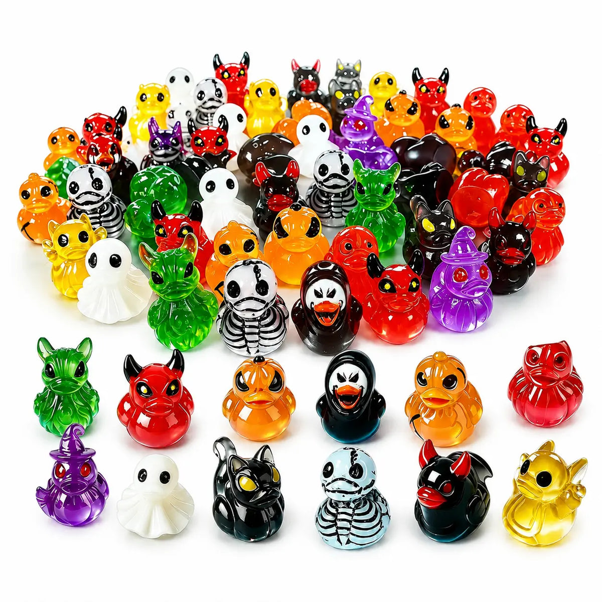 👻Mini Demon Ghost Skull Resin Duck Desktop Decoration Item