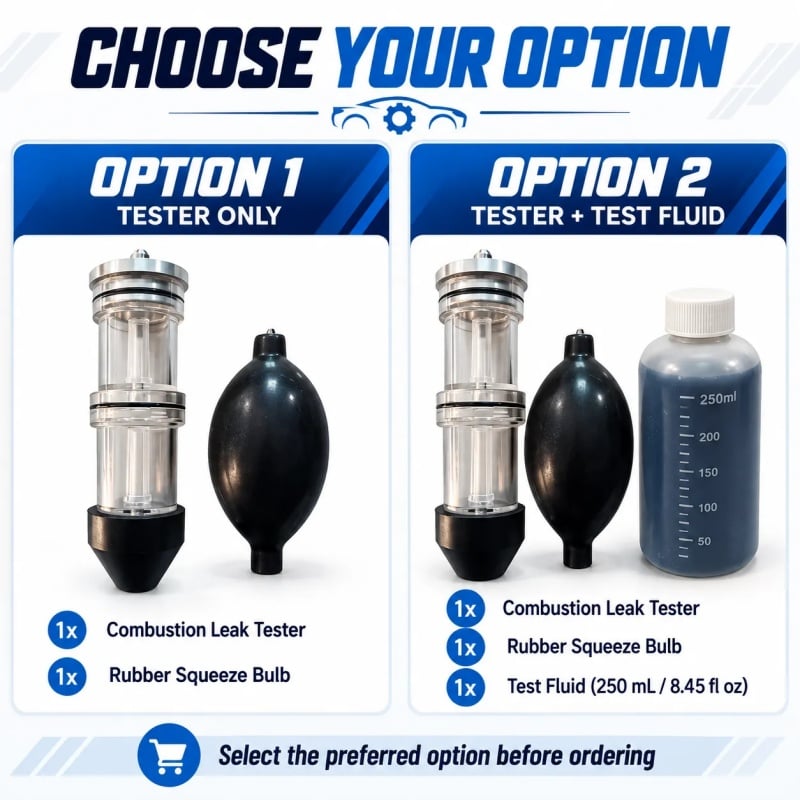 🚗 Combustion Leak Tester — Quickly Detect Exhaust Gas Leaks in Your Cooling System!