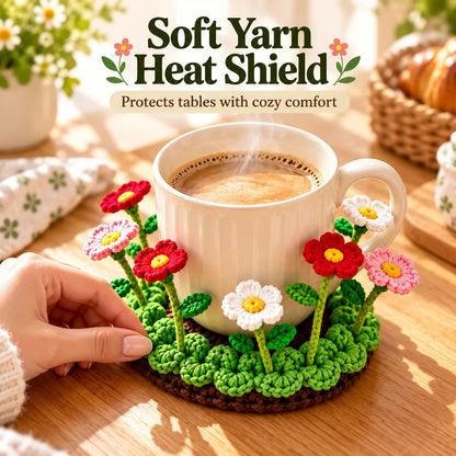 Hand-Crocheted Floral Coasters | Timeless Table Art 🌸
