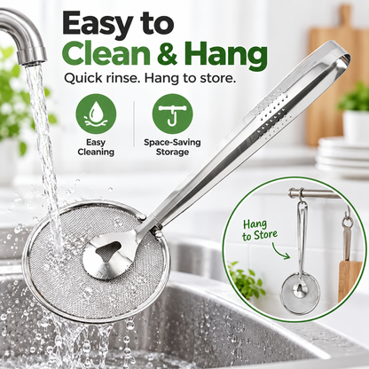 🍳2-in-1 Stainless Steel Oil Filter Clip-Suitable for fried foods