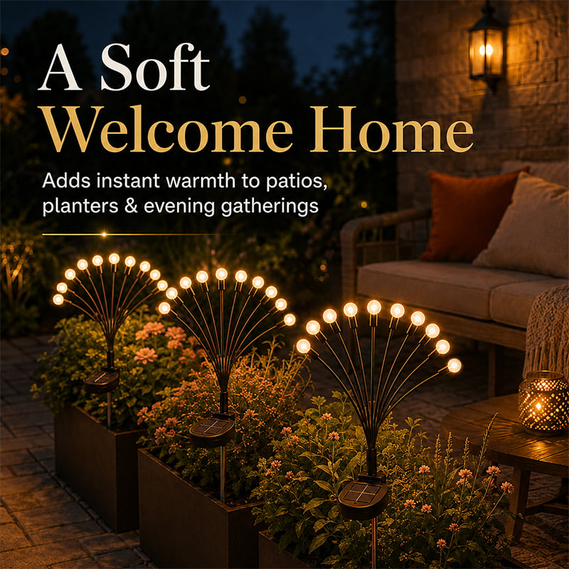 ✨☀️ Solar Bloom: Solar Firefly Garden Stake Lights 🌸