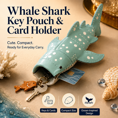 WHALE SHARK KEY POUCH / CARD HOLDER
