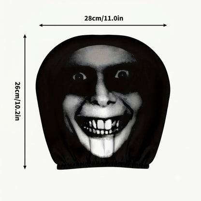 “Scary Face” Headrest Cover, Spooky-Style Stretchable Headrest Protector