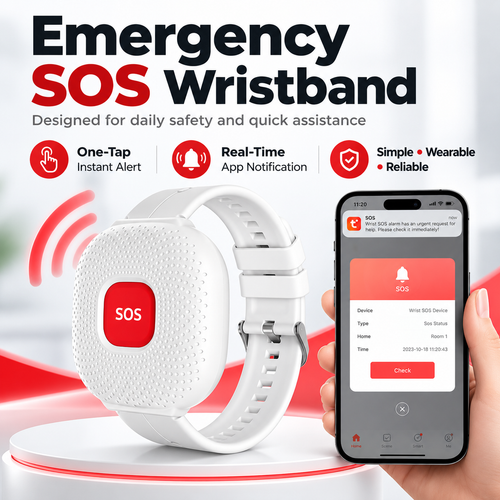 WiFi Elderly Caregiver Call Button – App Alert & Wireless Pager for Seniors