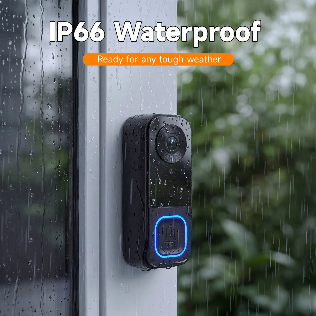 1080P Wireless Doorbell Camera with 4.3in Monitor No WiFi