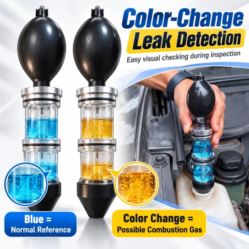 🚗 Combustion Leak Tester — Quickly Detect Exhaust Gas Leaks in Your Cooling System!