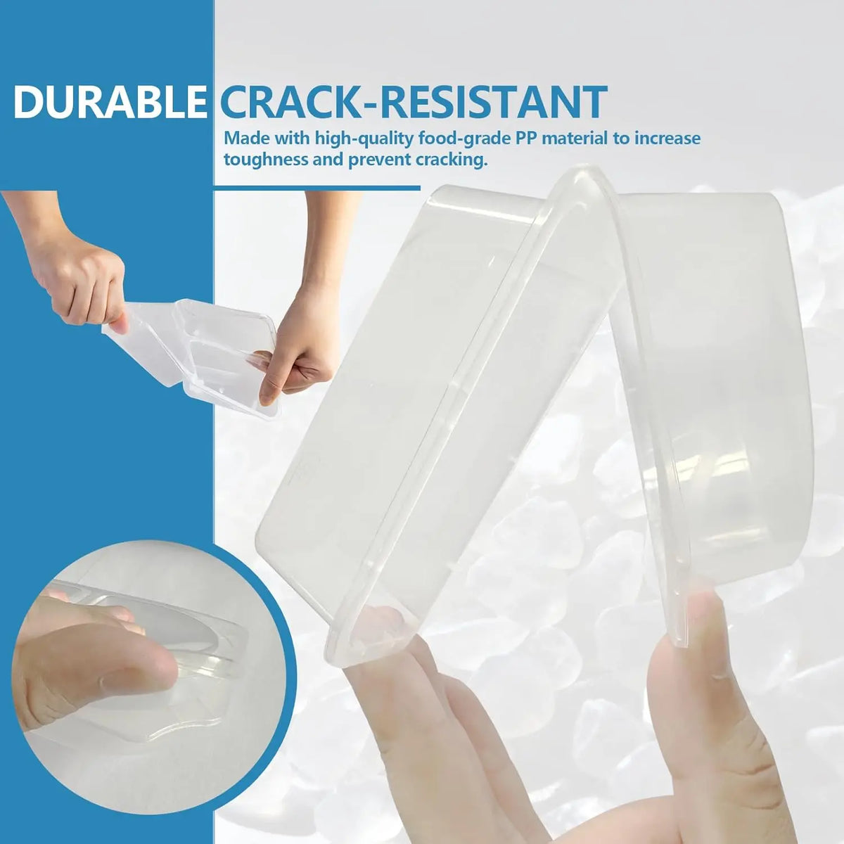 Reusable Snack Containers 2 Compartment with Lids