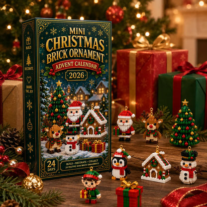 24-Day Christmas Brick Ornament Advent Calendar | 24 Buildable Holiday Designs 🎄🧱