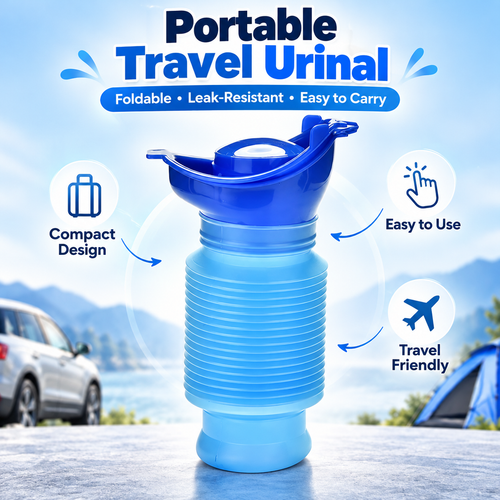 750ML Portable Urinal Bottle – Foldable Emergency Toilet for Travel & Camping