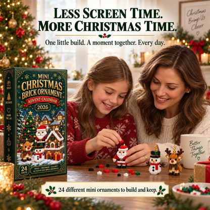 24-Day Christmas Brick Ornament Advent Calendar | 24 Buildable Holiday Designs 🎄🧱