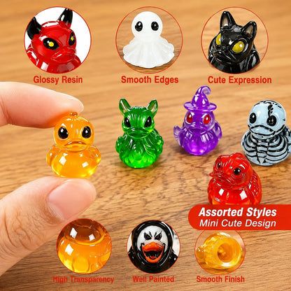 👻Mini Demon Ghost Skull Resin Duck Desktop Decoration Item