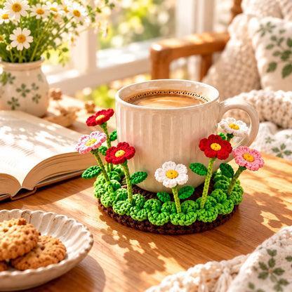 Hand-Crocheted Floral Coasters | Timeless Table Art 🌸