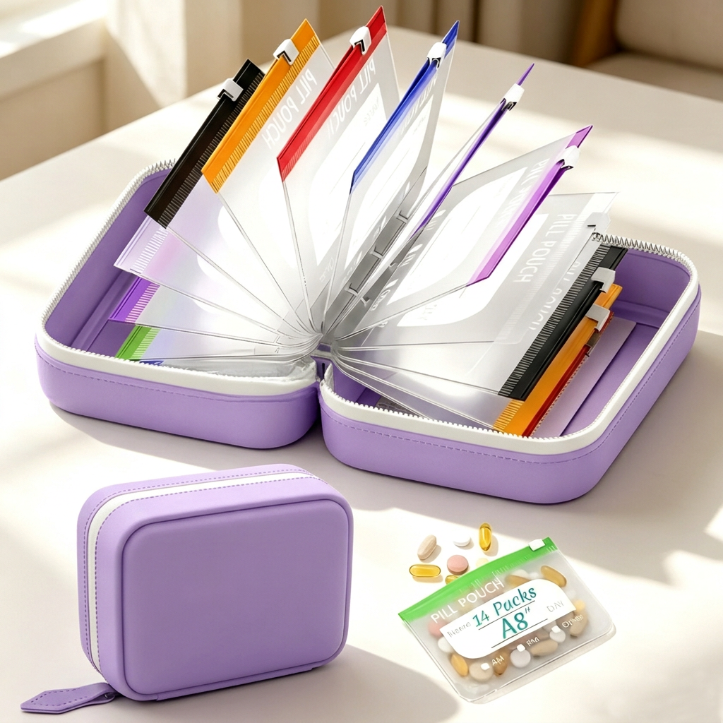 💊Reusable Waterproof Travel Medicine Bag Set