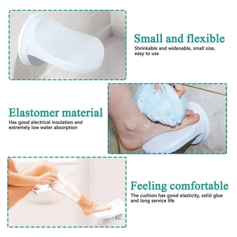 Suction Cup Shower Footrest – Easy Leg Positioning for Shaving