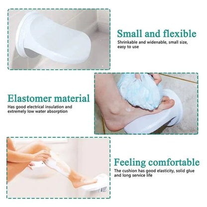 Suction Cup Shower Footrest – Easy Leg Positioning for Shaving